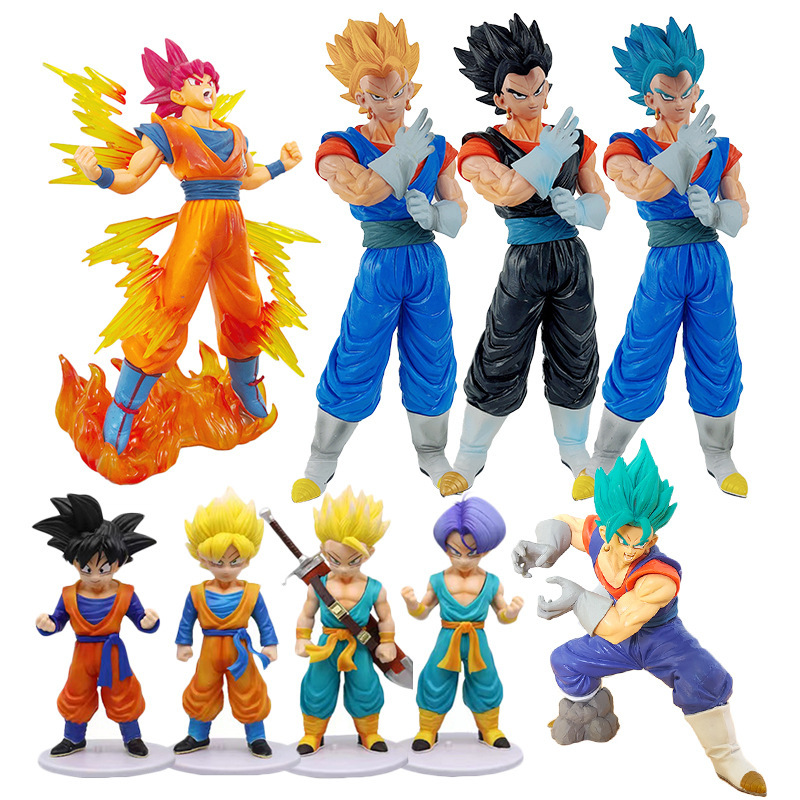 Dragon Ball hand-made wholesale Super Saiyan Sun Wukong Vegeta tranks anime model ornaments