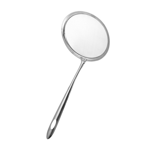 Oil separator stainless steel oil filter spoon multi-functional grease spoon kitchen oil separator oil grid colander oil skimmer oil leak spoon