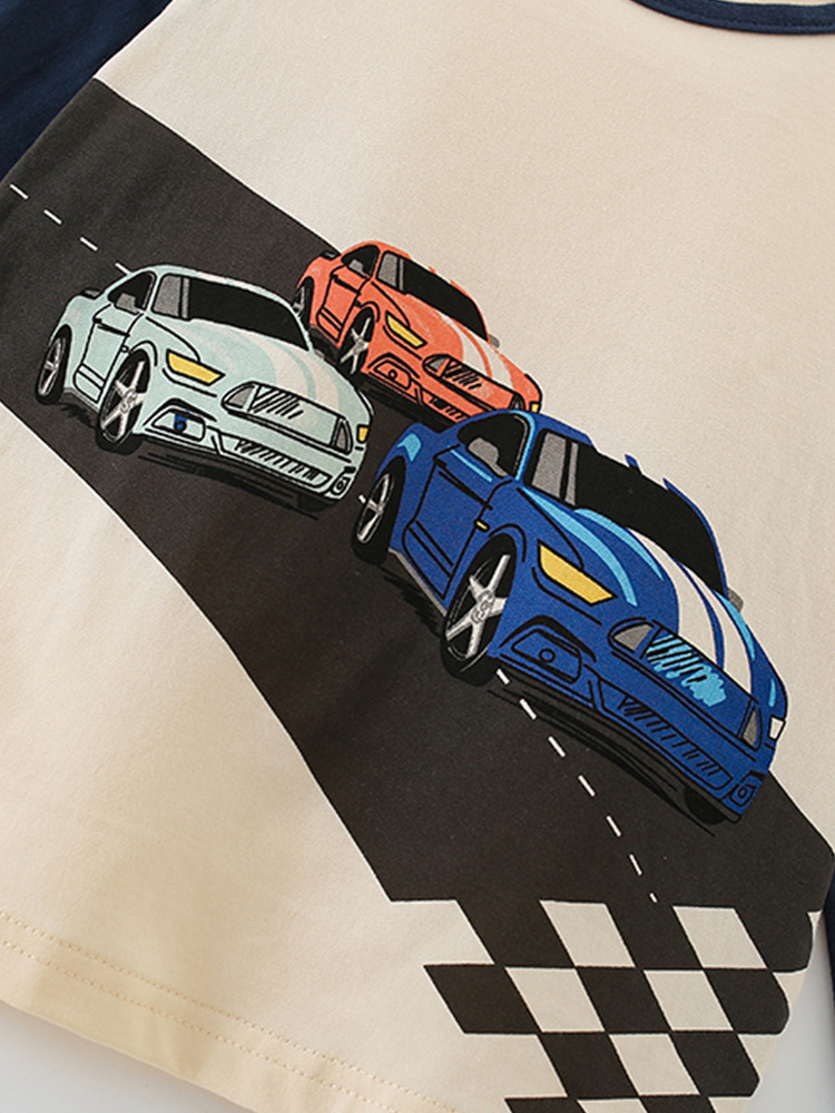Camiseta de niño malwee transfronteriza otoño e invierno nueva camisa de fondo para niños europeos y americanos cuello redondo camiseta casual de manga larga