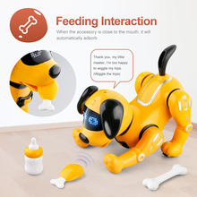 跨境智能遙控機器狗早教兒童玩具親子互動可編程倒立演示仿真狗狗