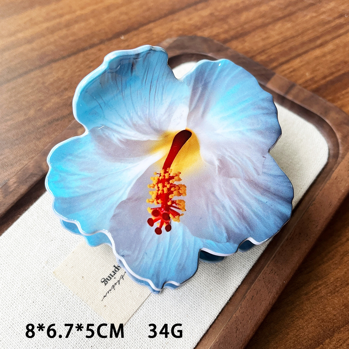 Ácido acético imitación de 10 cm nuevo imitación Fusarium flores clip de pelo vacaciones de turismo de playa fotos flores creativas DIY