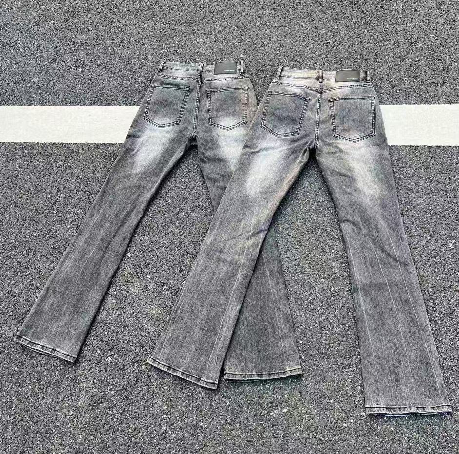 Men's Clothing Cleanfit Style 3D Whiskered Washed Curved Flare Jeans DC Black Denim 3.0 Version Stretch Slim Fit Men's Clothing_mkmklike.com