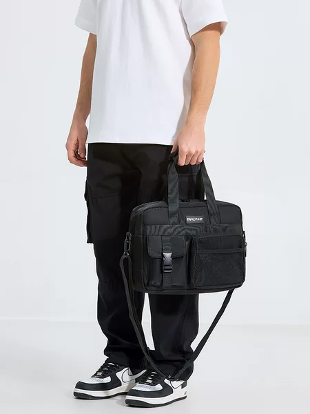 Men's trendy crossbody bag, Japanese-style, large capacity, casual, single-shoulder bag, work bag, student messenger bag
