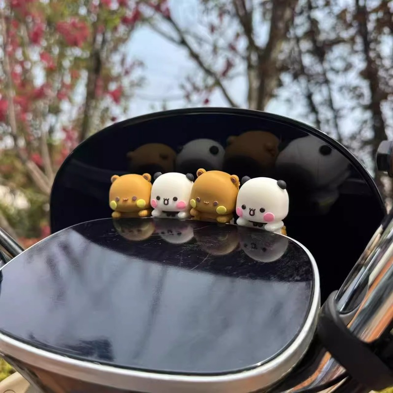 電気自動車 1 2 かわいい布の装飾アクセサリーかわいい韓国スタイルのオートバイの計器パネルステッカー小さな装飾品|undefined
