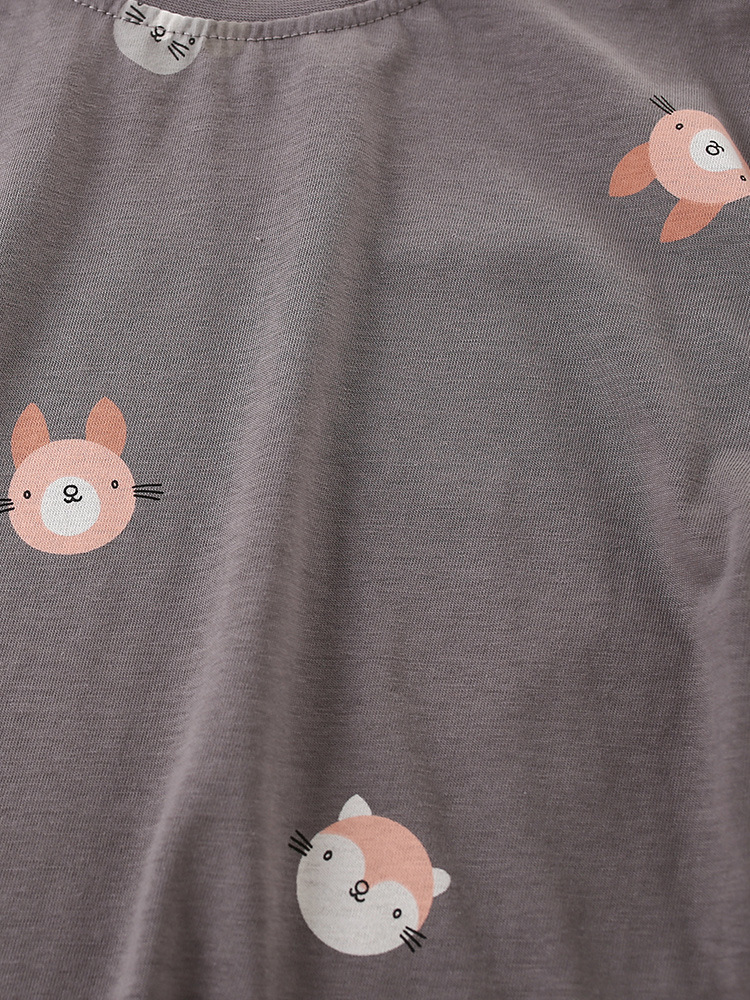 Malwee camiseta de otoño para niñas, niños y medianos, camiseta de cuello redondo para niñas, camiseta de mangas largas, camiseta de fondo para niños