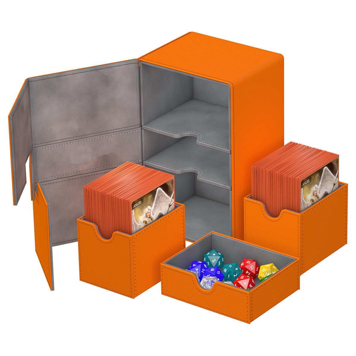 De gama alta 160 + multi-funcional de la PU caja de tarjeta de juego de mesa MTG Ultraman tarjeta Bao Ke Meng Wanzhi Almacenamiento de tarjetas al por mayor