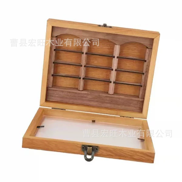 Mini version of single brown bookshelf box small 15*12*3.5 cm