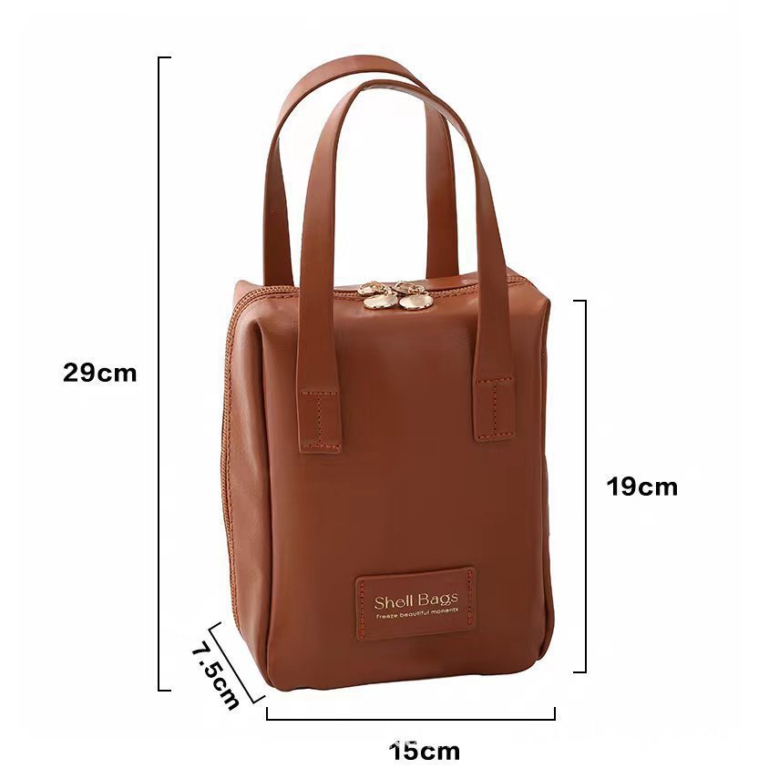 Shell portable makeup bag, portable large capacity makeup storage bag, waterproof internet celebrity high beauty makeup bag_voghion.com