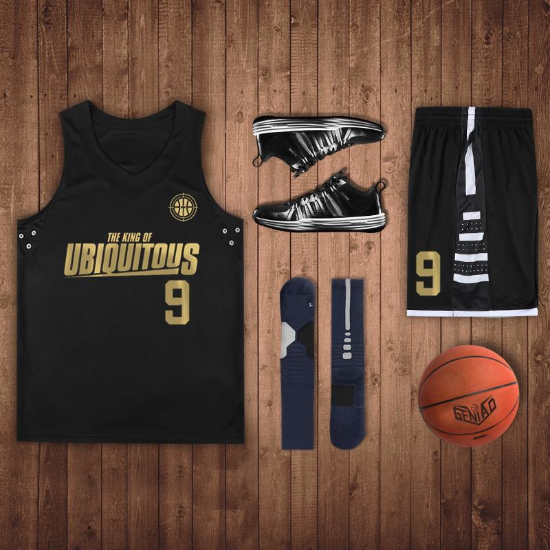 Basketball uniform suit men's trendy jersey printing female students competition training team uniform sports printing vest group purchase