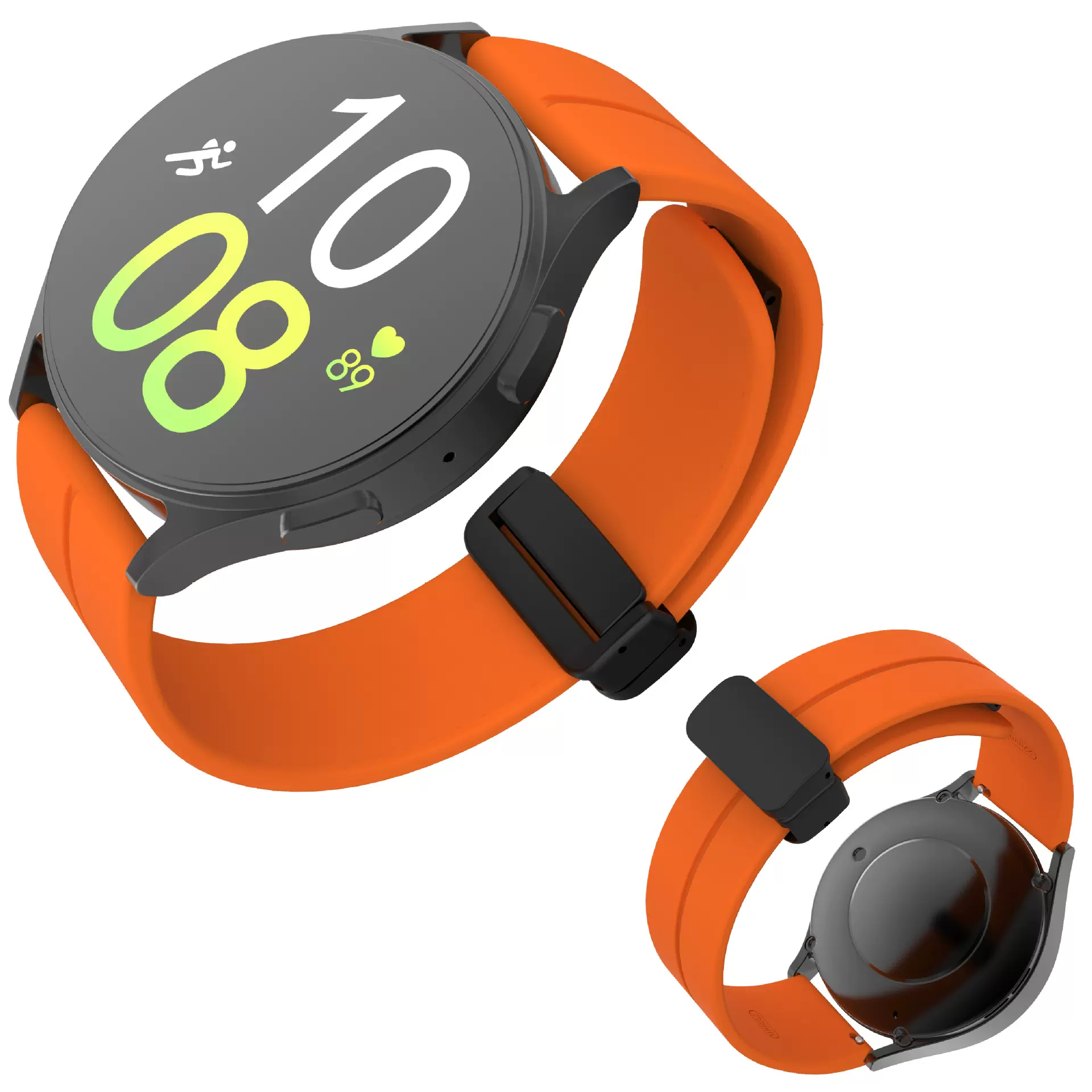 适用于三星/华为 watch系列 折叠磁吸扣 18/20/22/24mm硅胶手表带