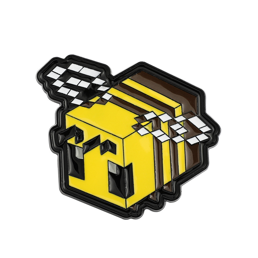 Lindo oso gato perro abeja broche ins moda personalizada ropa joyería creativa aleación insignia medalla