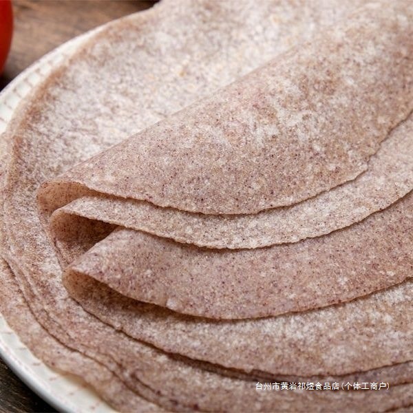 全麦荞麦卷饼低脂黑麦饼皮无糖精粗粮早餐饼低卡主食单饼速食代餐