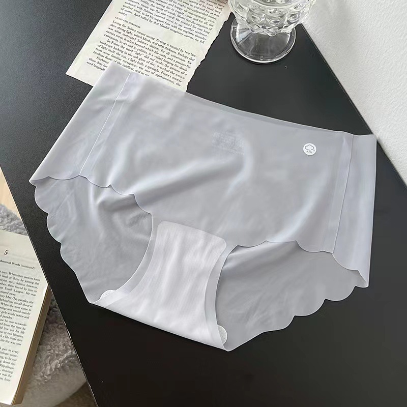 氷の糸の無痕の下着の女性の中で腰の夏の薄いタイプの日本の少女の綿の抗菌の股の蜜桃のお尻の女性の三角のズボン