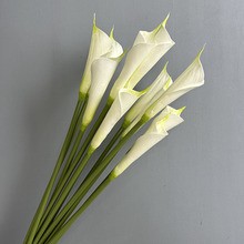 新中式马蹄莲仿真花PU手感 婚庆手捧假花家居样板房装饰婚礼海芋