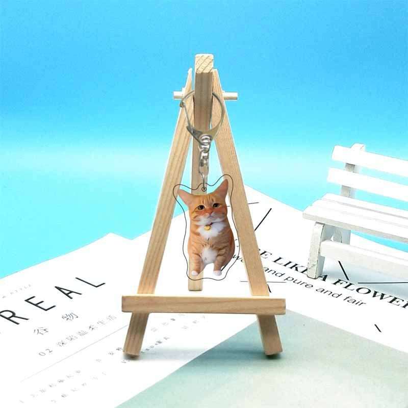 猫ミーム周辺機器面白い抽象的なかわいい面白い表現バッグ装飾アクリルキーホルダーペンダント|undefined