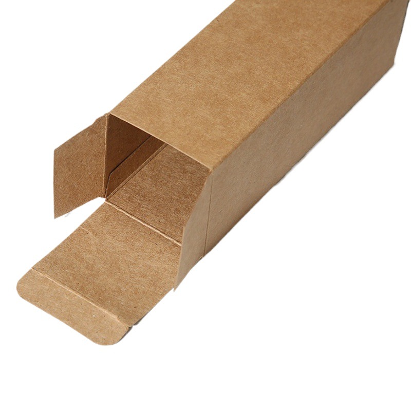 Caja de embalaje de papel Kraft rectangular cosméticos productos para el cuidado de la piel caja de embalaje al por mayor engrosada Tarjeta blanca y negra Cartón plegable
