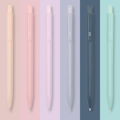 Tianzhuo 01688 Morandi color mechanical pencil triangular pole color pen holder simple automatic pen creative stationery