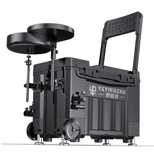 Camper ultra-light fishing box with wheels multi-functional fishing box complete set  new Taiwan fishing box can sit on fishing gear equipment