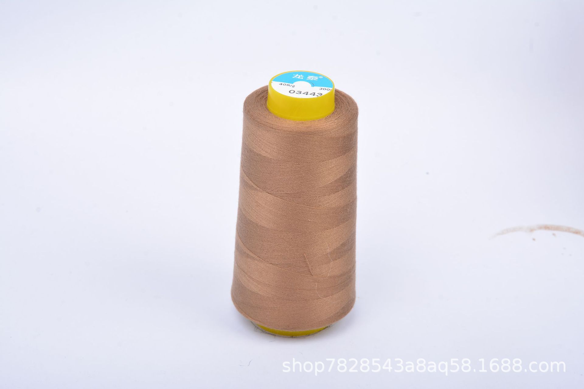 402 Liu Qing 3000 yardas línea de costura serie marrón línea especial de fábrica de ropa línea de máquina de coser de alta velocidad