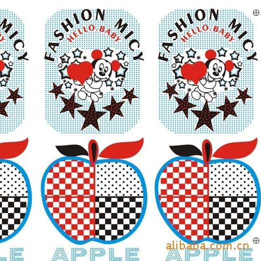 粘胶毛烫画 尼龙毛烫图 植毛烫画 植绒烫画 烫绒烫图