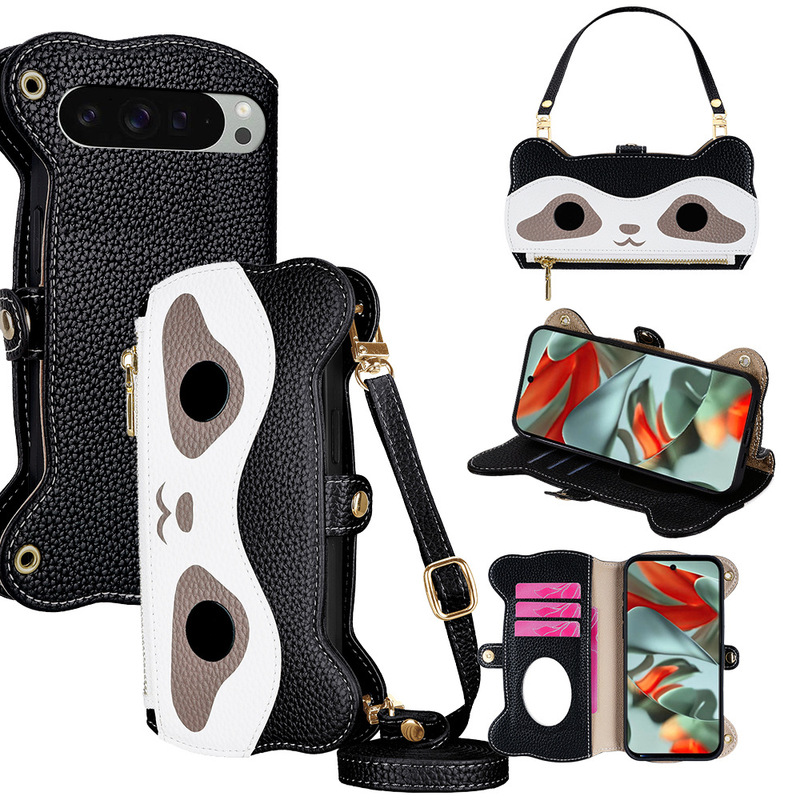 Suitable for Google Pixel 10A Phone Leather Case, Pixel 9 Wallet Card Holder, 5XL Japanese and Korean Phone Case