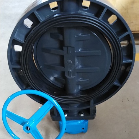 供应UPVC涡轮普通蝶阀 D371X-10S DN65 承压10公斤 140元一台
