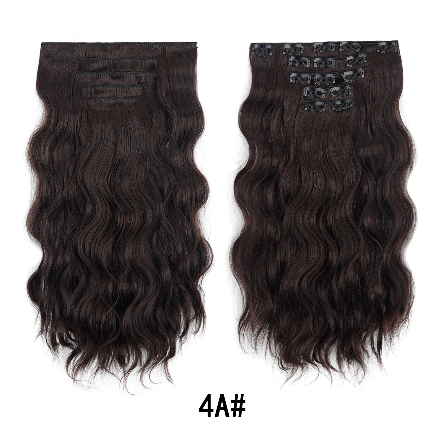 Extension capelli mossi ricci a clip set 5 pezzi_voghion.com
