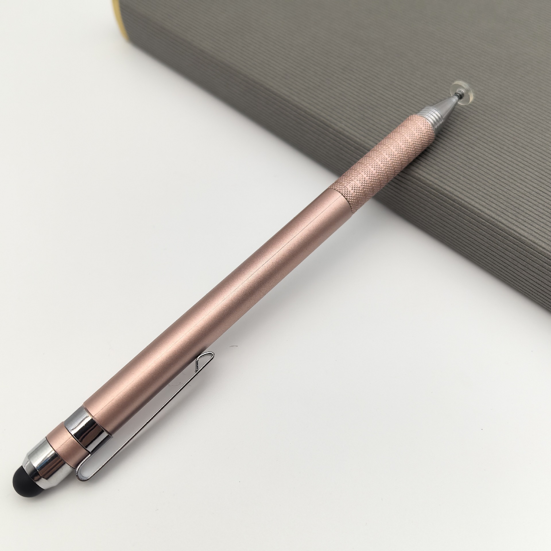 Lápiz de condensador de doble cabeza lápiz de silicona de doble propósito lápiz de video de pintura de oficina lápiz de disco