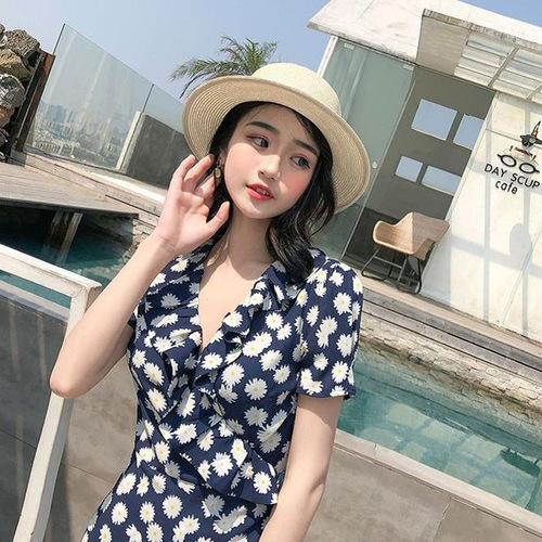Korean fashion spring and summer new versatile woven flat hat sun protection hat cross-border foreign trade platform exclusively for beach straw hats