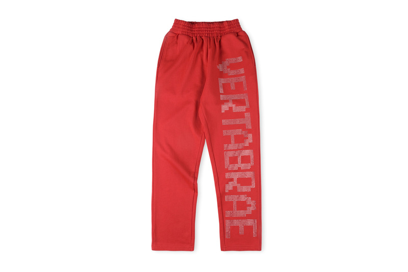 跨境外贸男女明星同款Vertabrae sweatpants镶钻立体字休闲长裤|undefined