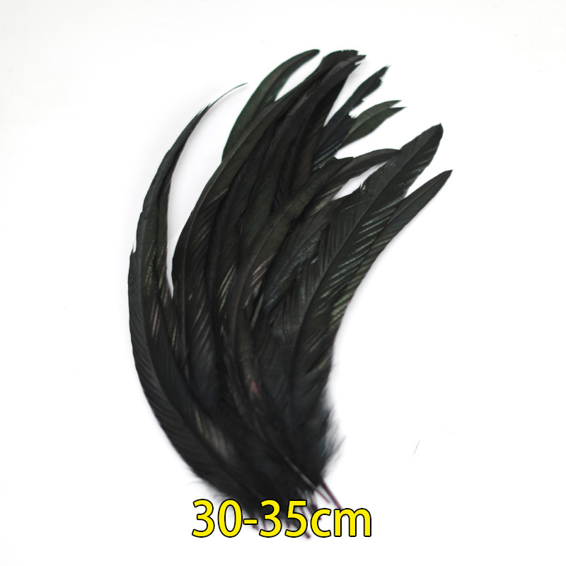Plumas negras al por mayor diy materiales hechos a mano bolsas accesorios accesorios para niños jardín de infantes creativo curso de arte