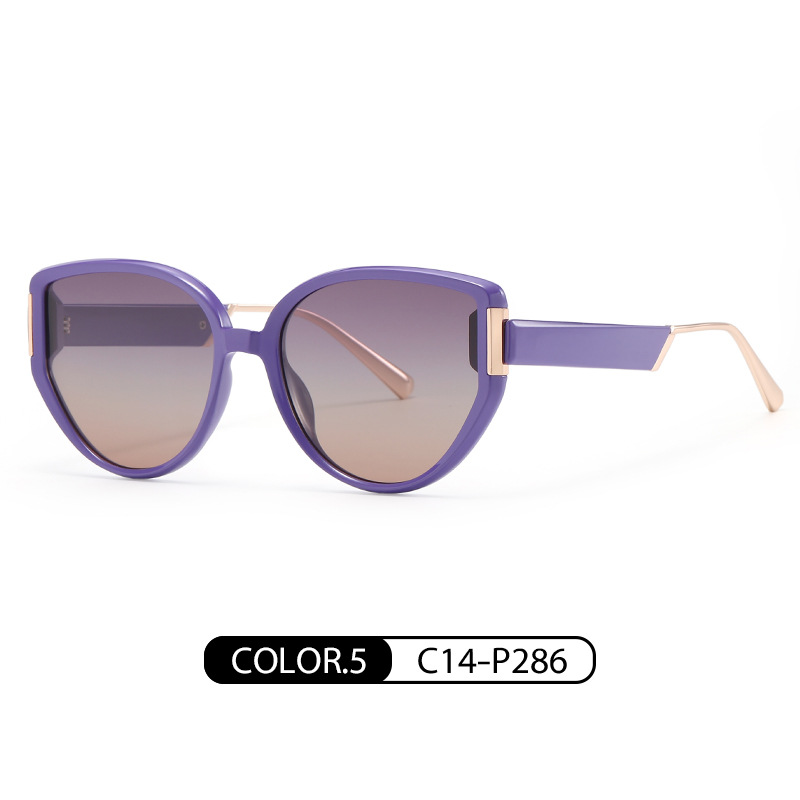 Nueva Europa y América gafas de sol polarizadas de alta calidad de la marca de moda gafas de sol TJ719 ultra-luz TR UV a prueba de gafas de sol para las mujeres