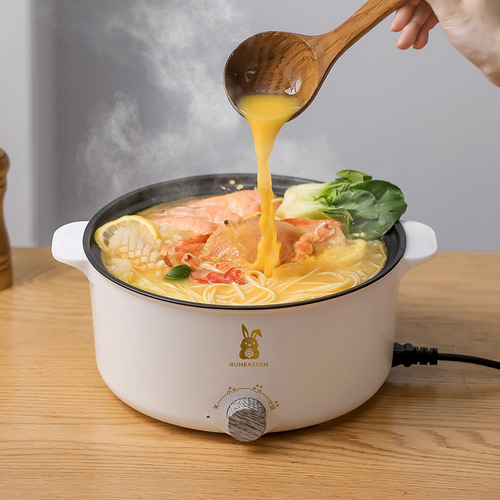 Multifunctional Home Electric Steamer Electric Hot Pot Dorm Pot Electric Cooker Large Capacity Integrated Electric Hot Pot Gift for Giving