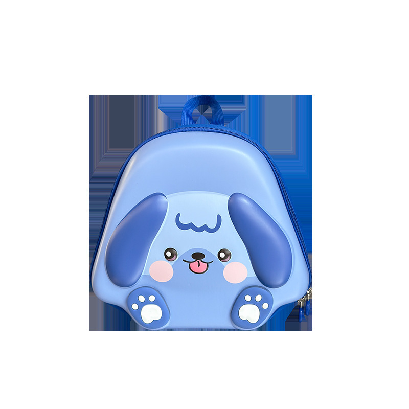 Jardín de infantes bebé mochila pequeña caricatura lindo perrito, mochila de cáscara de huevo para niños y niñas nueva mochila con luz para niños
