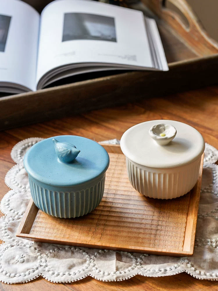 YOSHIZAWA Печь/Yizi Сгоревший/Цветы ручной работы с крышкой Кубок для рук