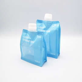 定制250ml400ml八边封液体食品储存袋旅行便携液体分装自立吸嘴袋