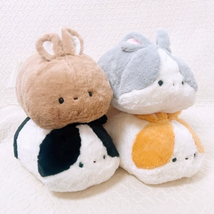 Cute lying rabbit plush pillow, adorable bunny toy, sleeping pillow for bed, birthday gift for a best friend