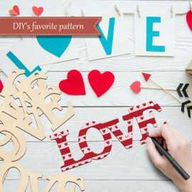 新款字母LOVE木挂件 DIY母亲节情人节木质爱情字母装饰木质挂牌