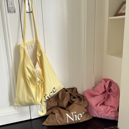 Bags for women Korean style new style single shoulder large capacity versatile letter nylon bag portable vacation casual small fresh women