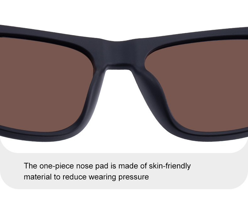 Neue modische eckige polarisierte Sonnenbrillen für Männer - persönlicher Trendy-Look mit Premium-Gefühl, UV-Schutz für draußen und Angeln, Herren-Sonnenbrille für den Export