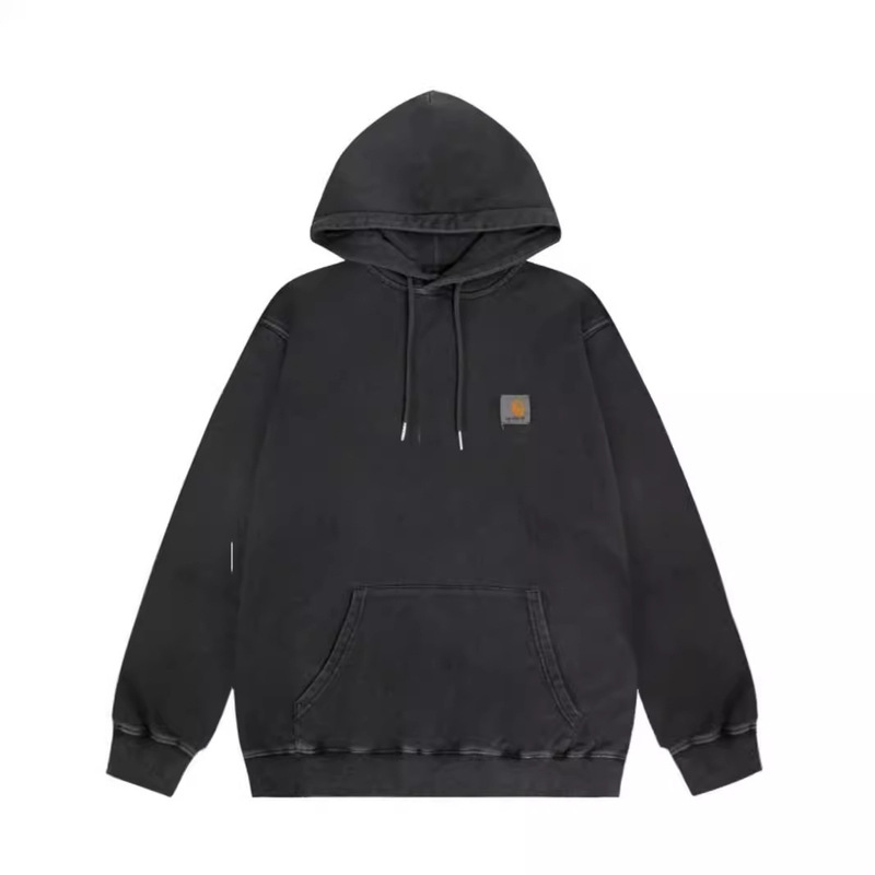 Carhart carhartt Washed Old Hooded Pullover Sweater Men's and Women's Workwear Casual Loose Couple's Coat Trendy