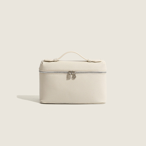 Loro*lp Bag L19 Lunch Box Bag Piana High-Grade Leather Fashion Large Capacity Shoulder Crossbody Makeup Handbag