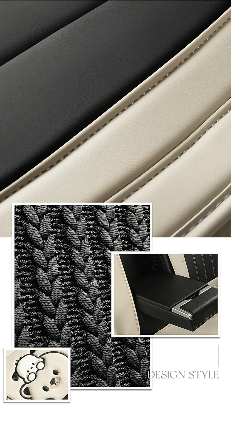 25 European and American Cross-Border Four-Season Universal Car Seat Cushions Nappa Leather Five-Seater Full Leather Full Surround Seat Cover Car Cushion Cover