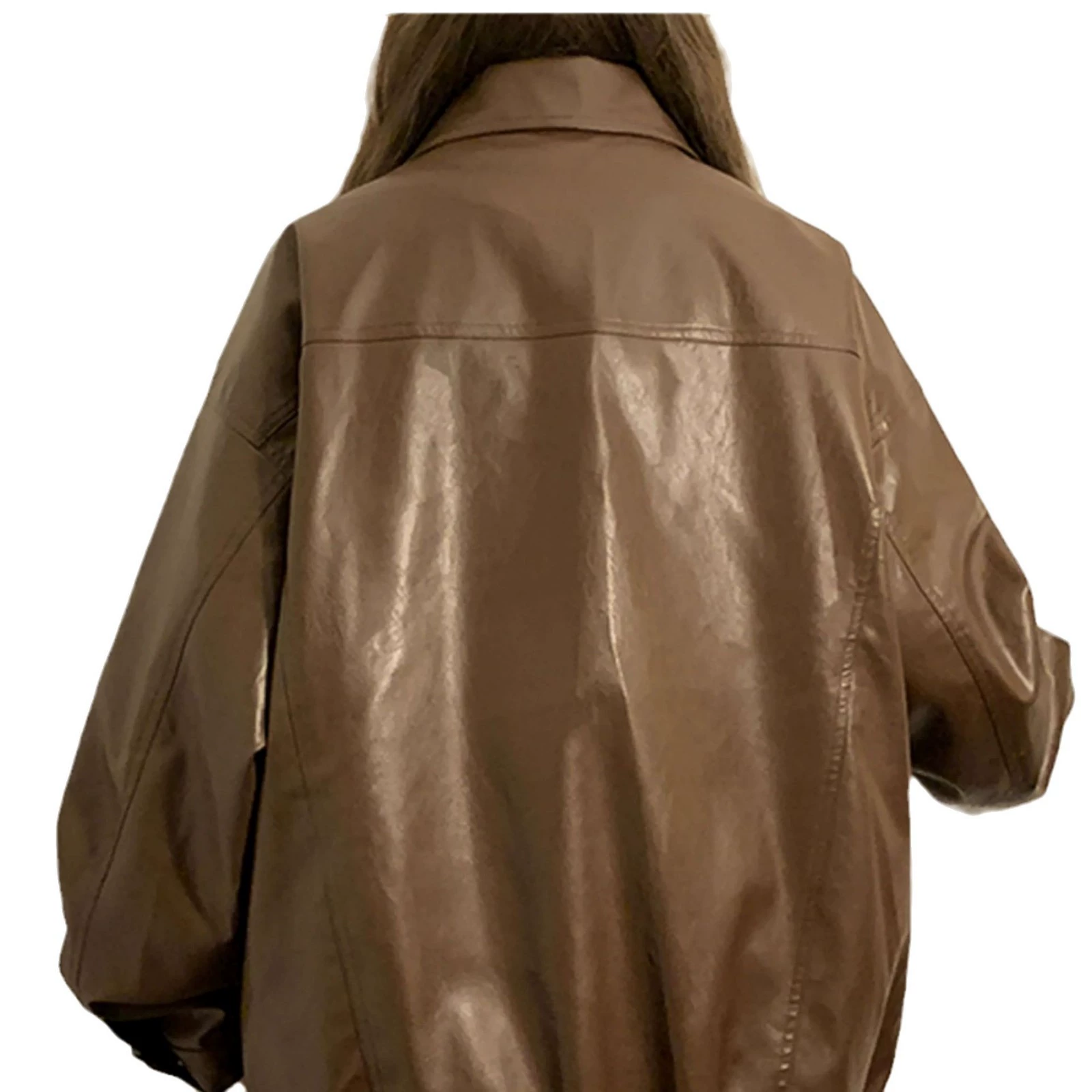 Oversized demi-season windproof, waterproof jacket in American style; Black/Apricot/Coffee, S-XL