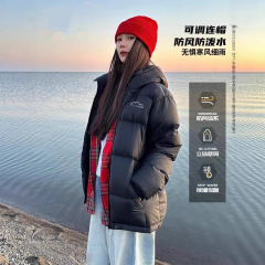 2025冬季新款90绒羽绒服保暖加厚面包服短款外套小红书情侣款同款