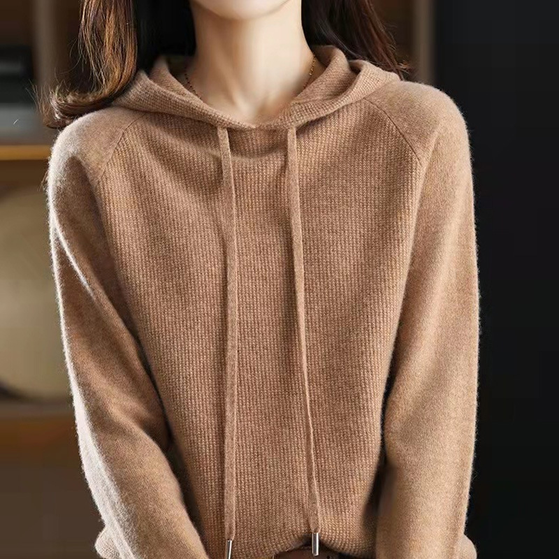 Demi-season woolen base hoody
