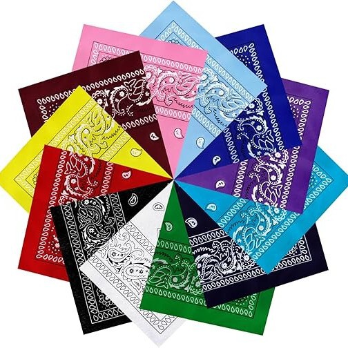 Factory Direct Supply Polyester Cycling Square Scarf Paisley Hip-Hop Headscarf Paisley Magic Mask Headscarf