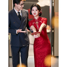 新中式红色新娘敬酒服旗袍2026新款改良结婚订婚气质年轻款连衣裙