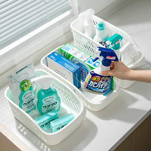 Storage basket with pulley bathroom sewer storage cabinet storage desktop storage