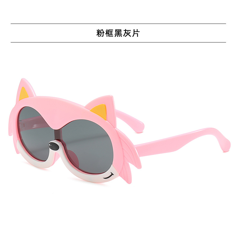 Gafas de protección UV de silicona de dibujos animados gafas de sol de los nuevos niños de fábrica al por mayor estilo lindo bebé gafas de sol mujeres